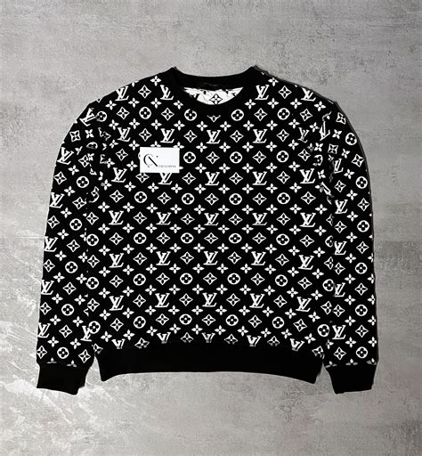 louis vuitton full monogram jacquard crew neck black|Monogram Jacquard T.